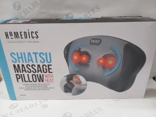 BOXED HOMEDICS SHIATSU MASSAGE PILLOW WITH HEAT SP-7H-EU