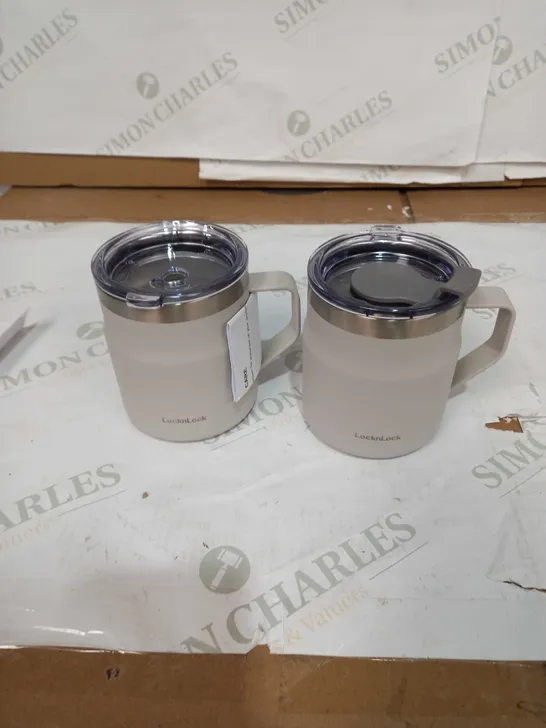 SET OF 2 INSULATED MUGS