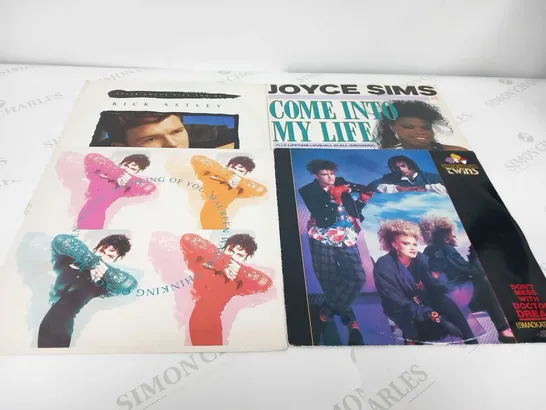 A  COLLECTION OF 60 X VINYL RECORDS. MAINLY 12” SINGLES FROM THE 1980s ETC.