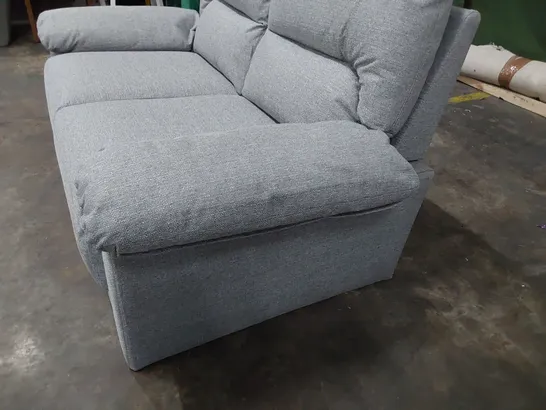 DESIGNER TWO SEATER SOFA GREY FABRIC 