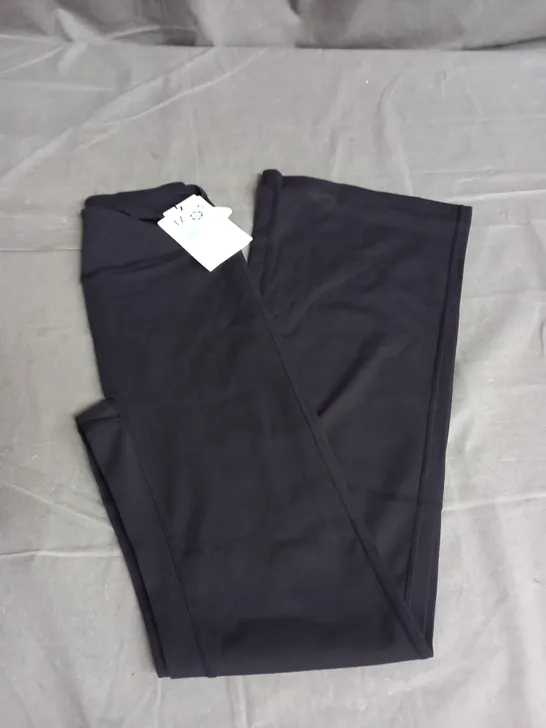 TALA DAYFLEX WRAP HIGH WAISTED FLARED YOGA PANT IN SHADOW BLACK SIZE S