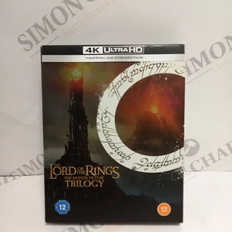 BOXED THE LORD OF THE RINGS MOTION PICTURE TRILOGY BLU-RAY SET