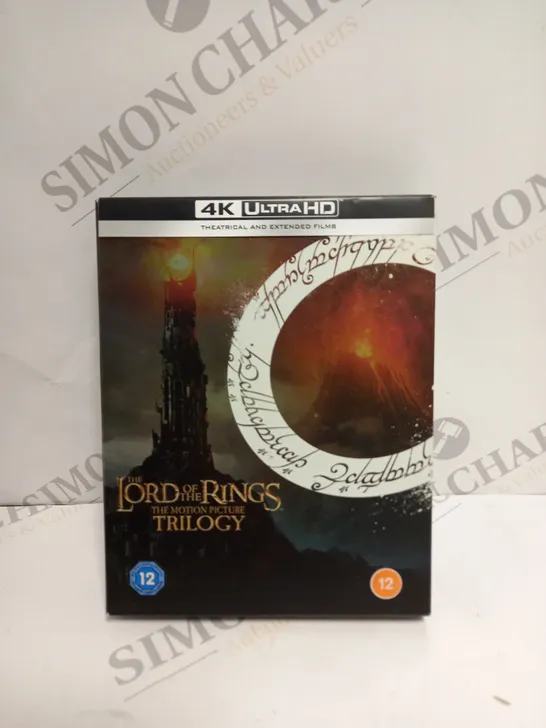 BOXED THE LORD OF THE RINGS MOTION PICTURE TRILOGY BLU-RAY SET