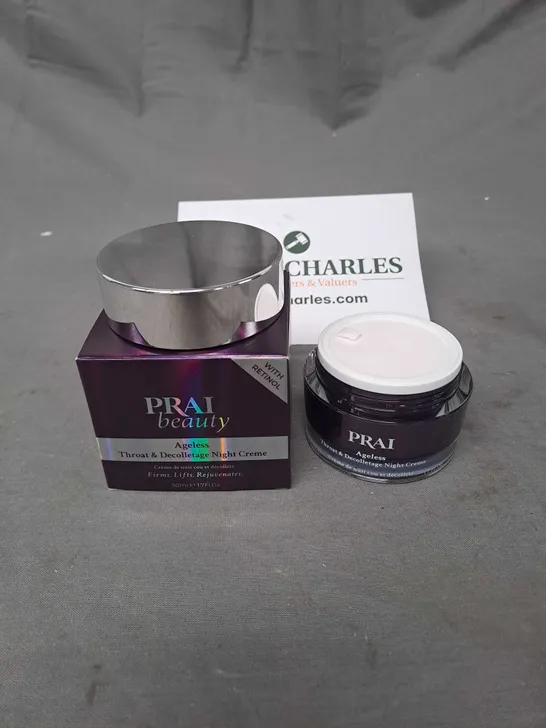 SEALED PRAI BEAUTY AGELESS THROAT & DECOLLETAGE NIGHT CREME 50ML