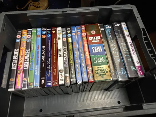 BOX OF DVD'S TO INCLUDE MEAN GIRLS AND TWILIGHT