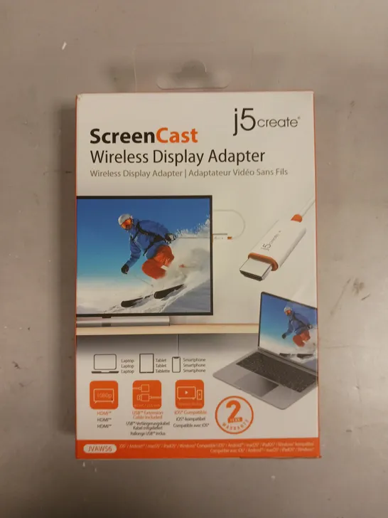 BOXED SEALED J5 CREATE SCREEN CAST WIRELESS DISPLAY MONITOR 