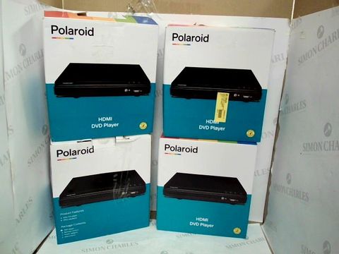 LOT OF 4 ASSORTED POLAROID HDMI DVD PLAYERS