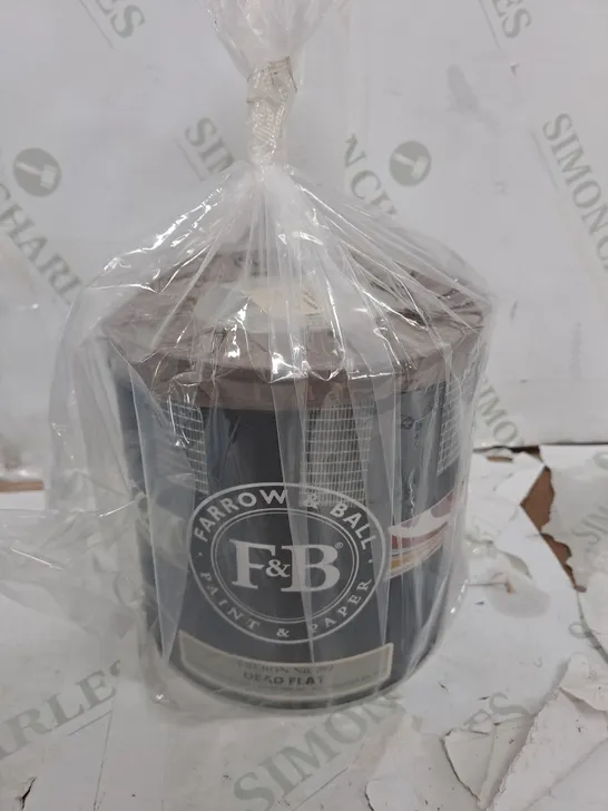 FARROW & BALL DEAD FLAT MIXED COLOUR 292 TRERON 2.5 LITRE - COLLECTION ONLY 