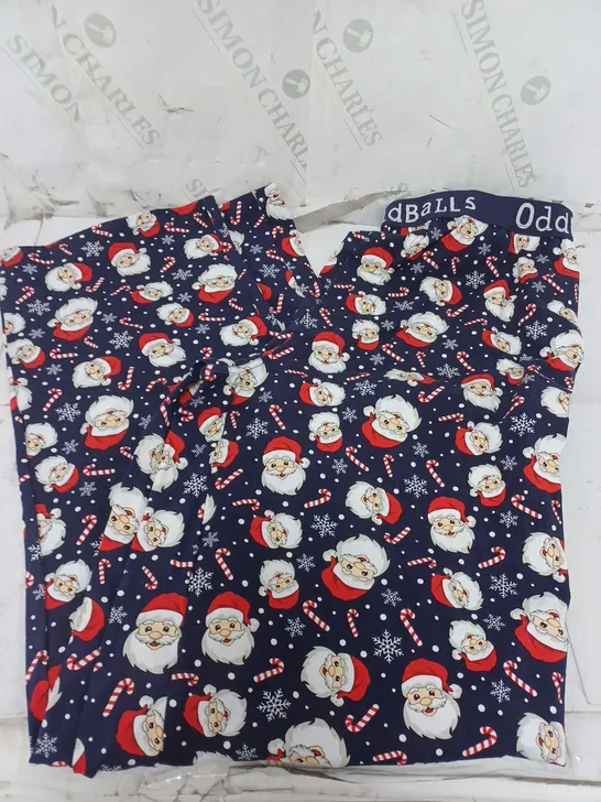 ODDBALLS CHRISTMAS THEMED PJ PANTS IN NAVY - LARGE