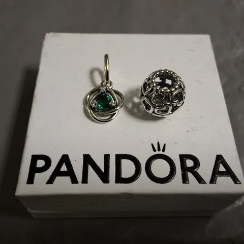 LOT OF 2 PANDORA CHARMS