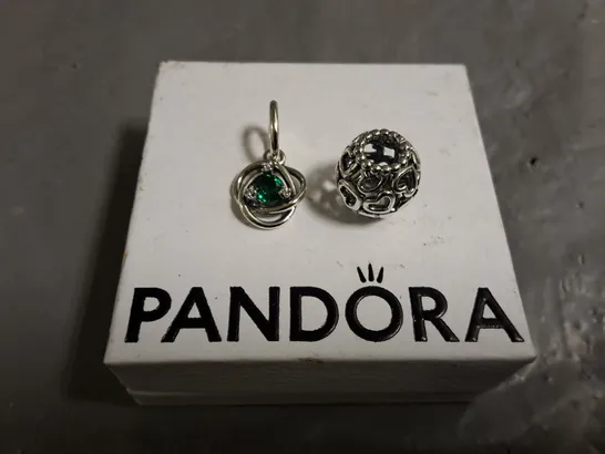 LOT OF 2 PANDORA CHARMS