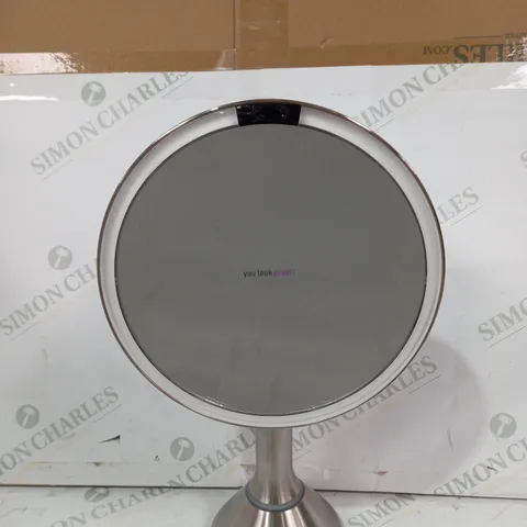 SIMPLEHUMAN 20CM SENSOR MIRROR WITH TOUCH-CONTROL BRIGHTNESS 10X MAG - COLLECTION ONLY