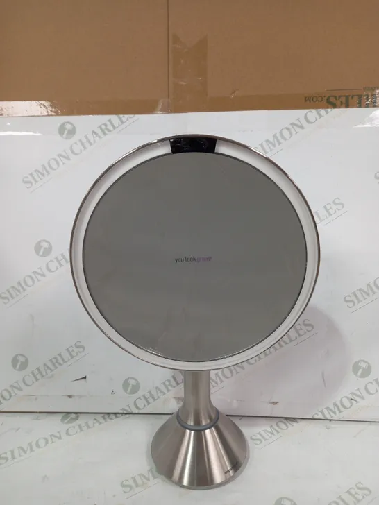 SIMPLEHUMAN 20CM SENSOR MIRROR WITH TOUCH-CONTROL BRIGHTNESS 10X MAG - COLLECTION ONLY