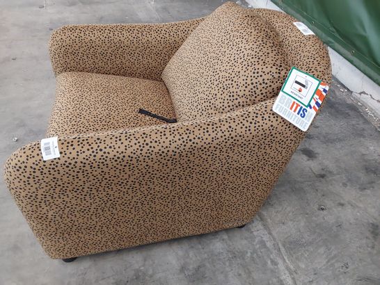 QUALITY BRITISH DESIGNER LOUNGE Co. LORRIE GEORGE OCCASIONAL CHAIR WILTON WILD SPOTS FABRIC 
