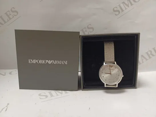 EMPORIO ARMANI WOMEN'S 2-HAND STAINLESS STEEL WATCH AR11128