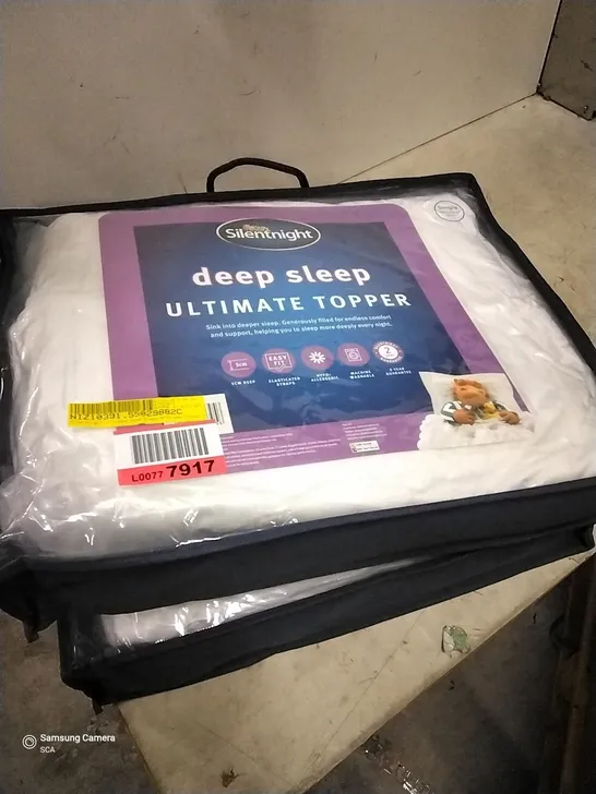 BAGGED SILENTNIGHT ULTIMATE DEEP SLEEP MATTRESS TOPPER SINGLE APPROX. 90X193CM (X2)