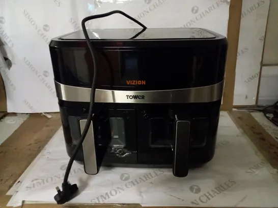 TOWER T17100 VORTX VIZION 9L DUAL BASKET AIR FRYER