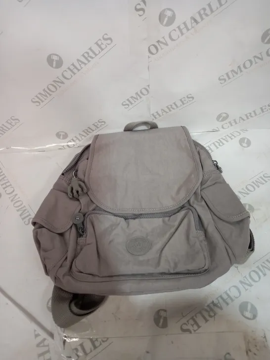 KIPLING RED CITY BACKPACK IN GREY