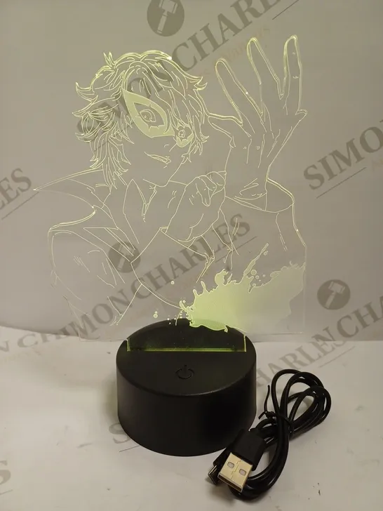 ANIME STYLE TABLE LAMP WITH CHANGING COLOURS