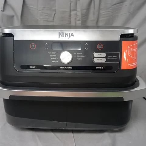 boxed NINJA10.4L FOODI FLEXDRAWER DUAL AIR FRYER IN BLACK AF500UK