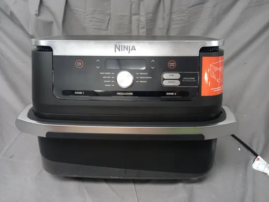 boxed NINJA10.4L FOODI FLEXDRAWER DUAL AIR FRYER IN BLACK AF500UK