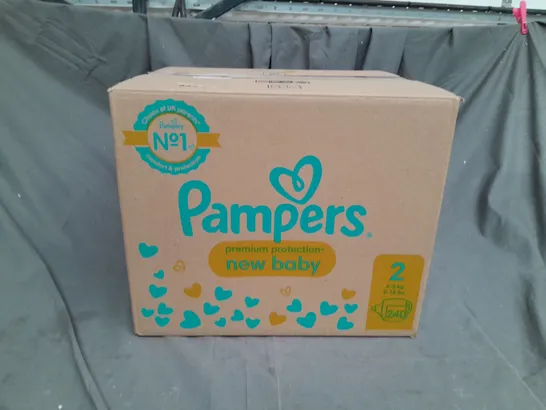 BOX OF PAMPER NAPPIES - 6 PACKS IN BOX - NEW BABY - 4-8KG