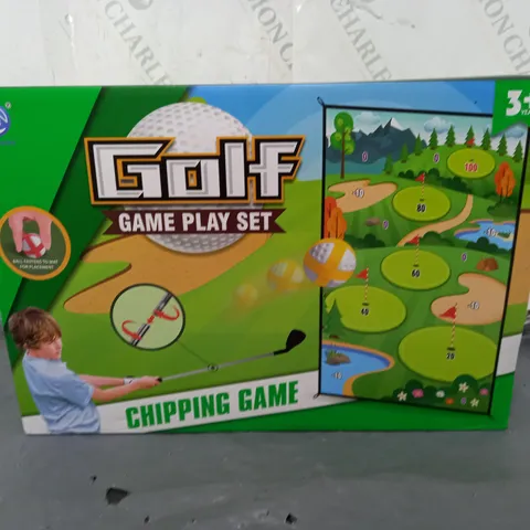 BOXED HANDROOM GOLF PLAY SET CHIPPING GAME