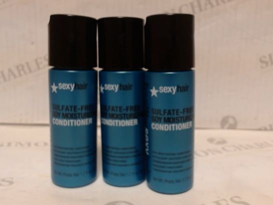 APPROXIMATELY 48 BRAND NEW HEALTHY SEXY HAIR SULFATE FREE SOY MOISTURIZING CONDITIONER 50ML RRP £230