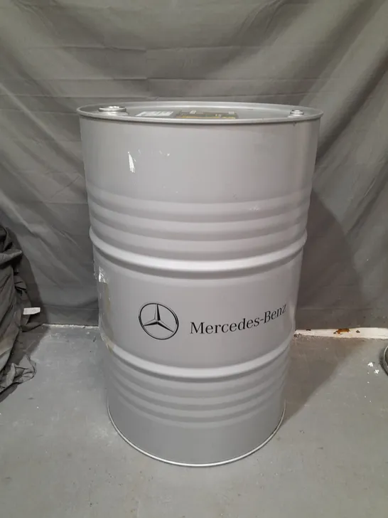 MERCEDES BENZ BRANDED 210 LITRE ENGINE OIL DRUM