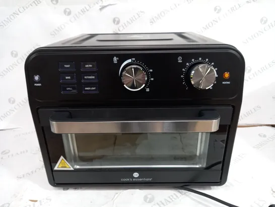 BOXED COOK'S ESSENTIAL 21-LITRE AIRFRYER OVEN IN BLACK 