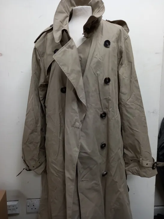 M&S HERITAGE OUTWEAR LIMITED EDITION TRENCH COAT IN STONE GREY - LARGE