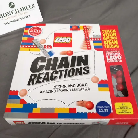 SIX BRAND NEW BOXED LEGO CHAIN REACTIONS DESIGN AND BUILD AMAZONG MOVING MACHINES 