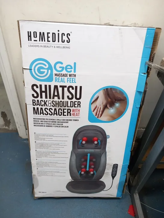 BOXED HOMEDICS SHIATSU BACK AND SHOULDER MASSAGER WITH HEAT SGM-160H-EU