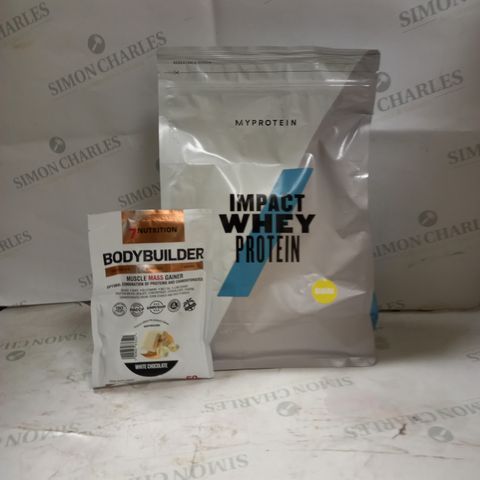 LOT OF 2 ASSORTED PROTEIN POWDERS TO INCLUDE 7NUTRITION & MY PROTEIN