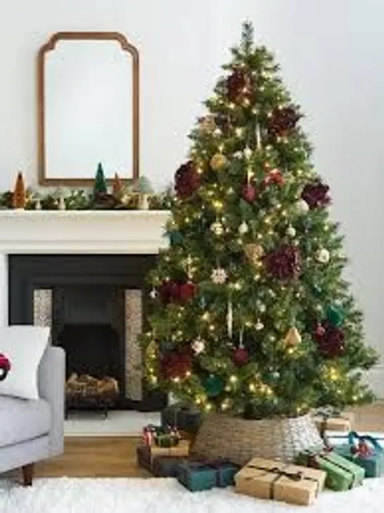 BOXED 7FT BELVEDERE PRE LIT MULTIFUNCTION CHRISTMAS TREE - COLLECTION ONLY RRP £149.99