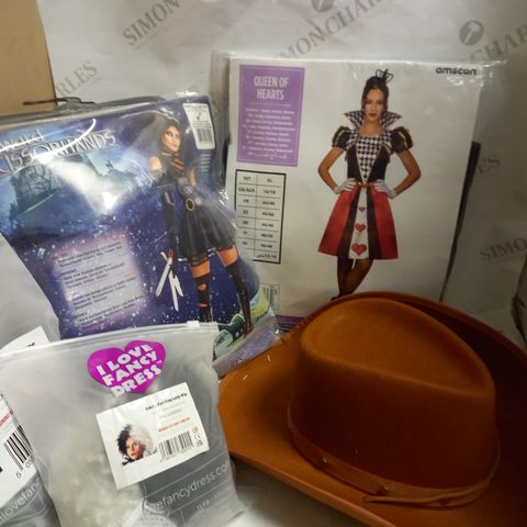 BOX OF FANCY DRESS/DRESSING-UP ITEMS FOR ADULTS