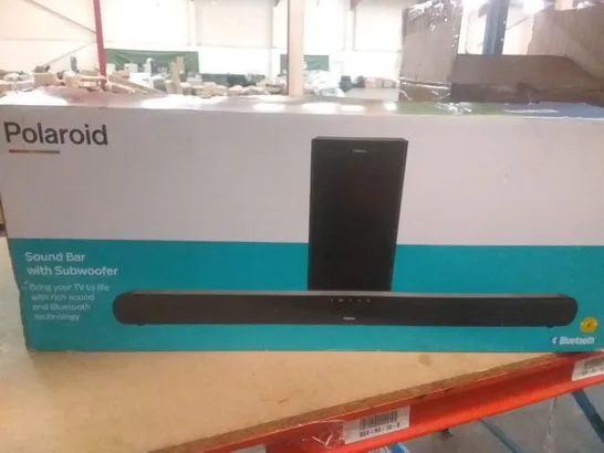 BOXED POLAROID SOUND BAR WITH SUBWOOFER