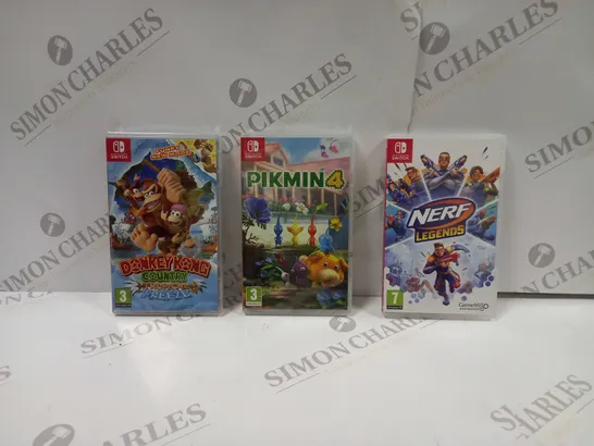 3 X ASSORTED VIDEO GAMES FOR THE NINTENDO SWITCH