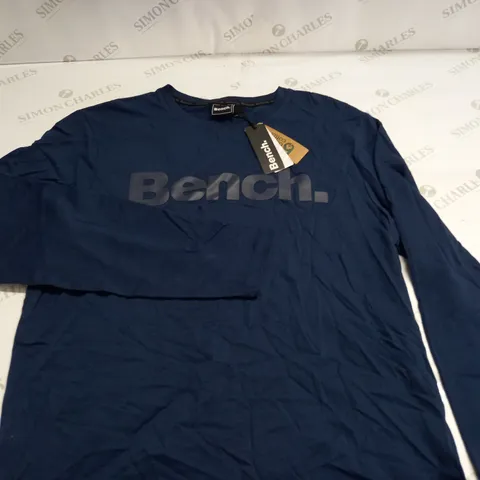 BENCH LONG SLEEVE NAVY T-SHIRT - L