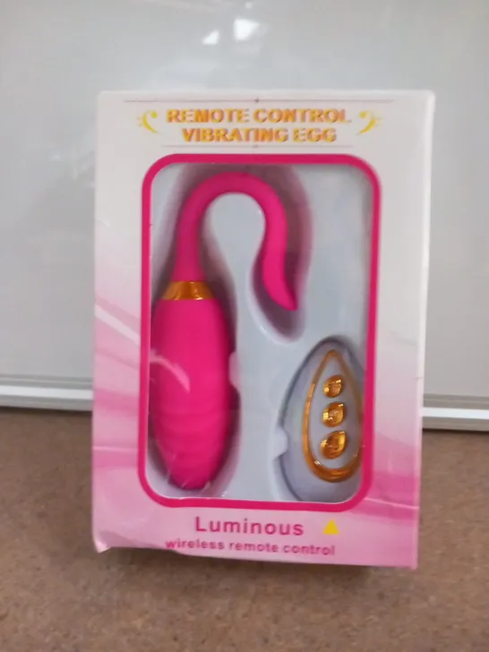 BOXED LUMINOUS REMOTE CONTROL VIBRATING EGG