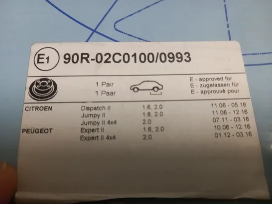 PAIR OF BLUE PRINT BRAKE DISCS