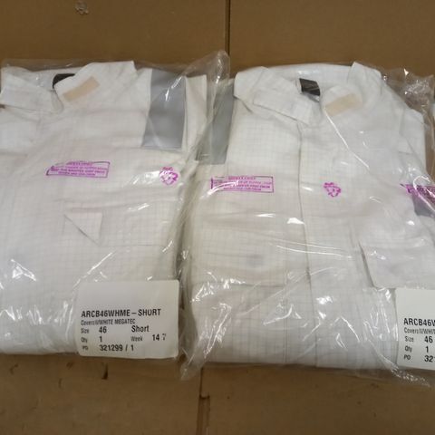 BRAND NEW BOX OF 6 COVERALLS IN WHITE SIZE 46S