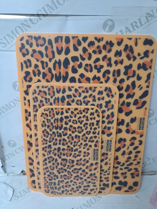 KUHN RIKON SWISS DESIGN LEOPARD PRINT CUTTING BOARDS