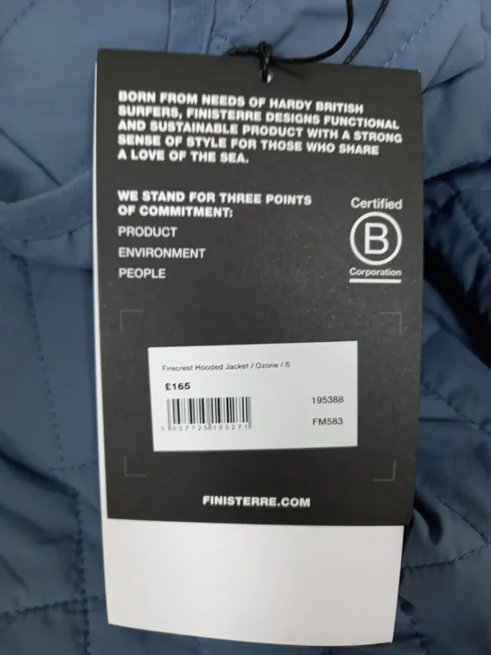 FINISTERRE FIRECREST HOODED COAT SIZE S