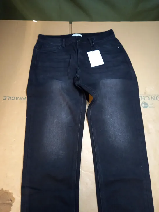 ARNE BLACK DENIM JEANS - SIZE 32R