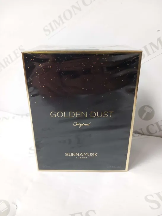 BOXED AND SEALED GOLDEN DUST ORIGINAL SUNNAMUSK LONDON EAU DE PARFUM 50ML