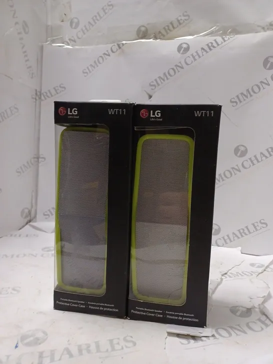 BOXED 2 X LG PORTABLE BLUETOOTH SPEAKER PROTECTIVE COVER CASE