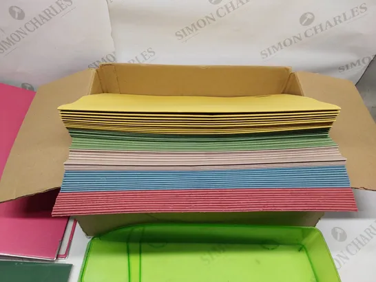 BOX OF APPROXIMATELY 4X BRAND NEW STATIONARY PRODUCTS TO INCLUDE;