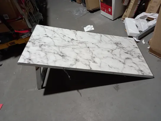 IVY MARBLE EFFECT RECTANGLE COFFEE TABLE (COLLECTION ONLY) RRP £159