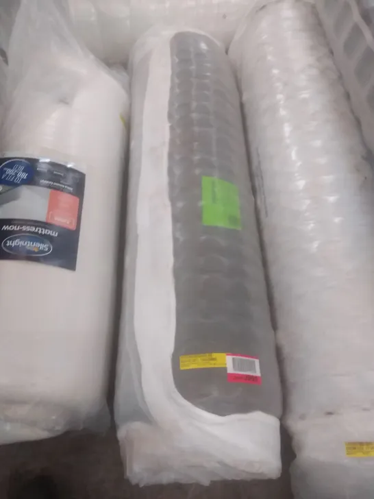 QUALITY BAGGED ROLLED 4' SMALL DOUBLE AIR CONDITIONED POCKET SPRUNG 1000 MATTRESS